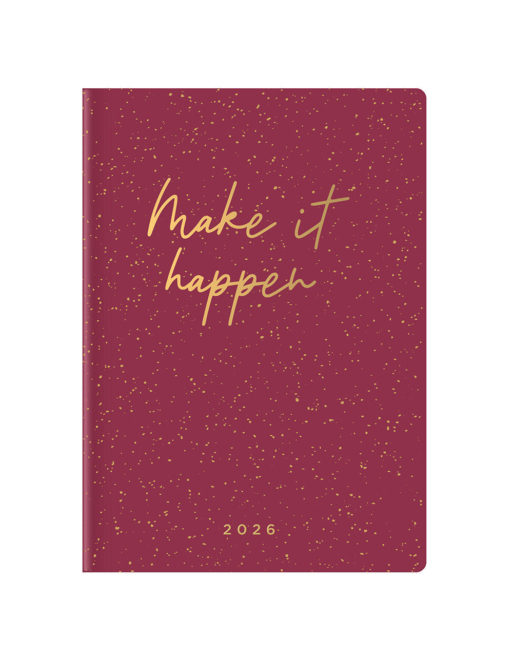 Letts of London Inspire A5 Week to View Planner 2026 - Multilanguage Plum 26-082485 #color_plum