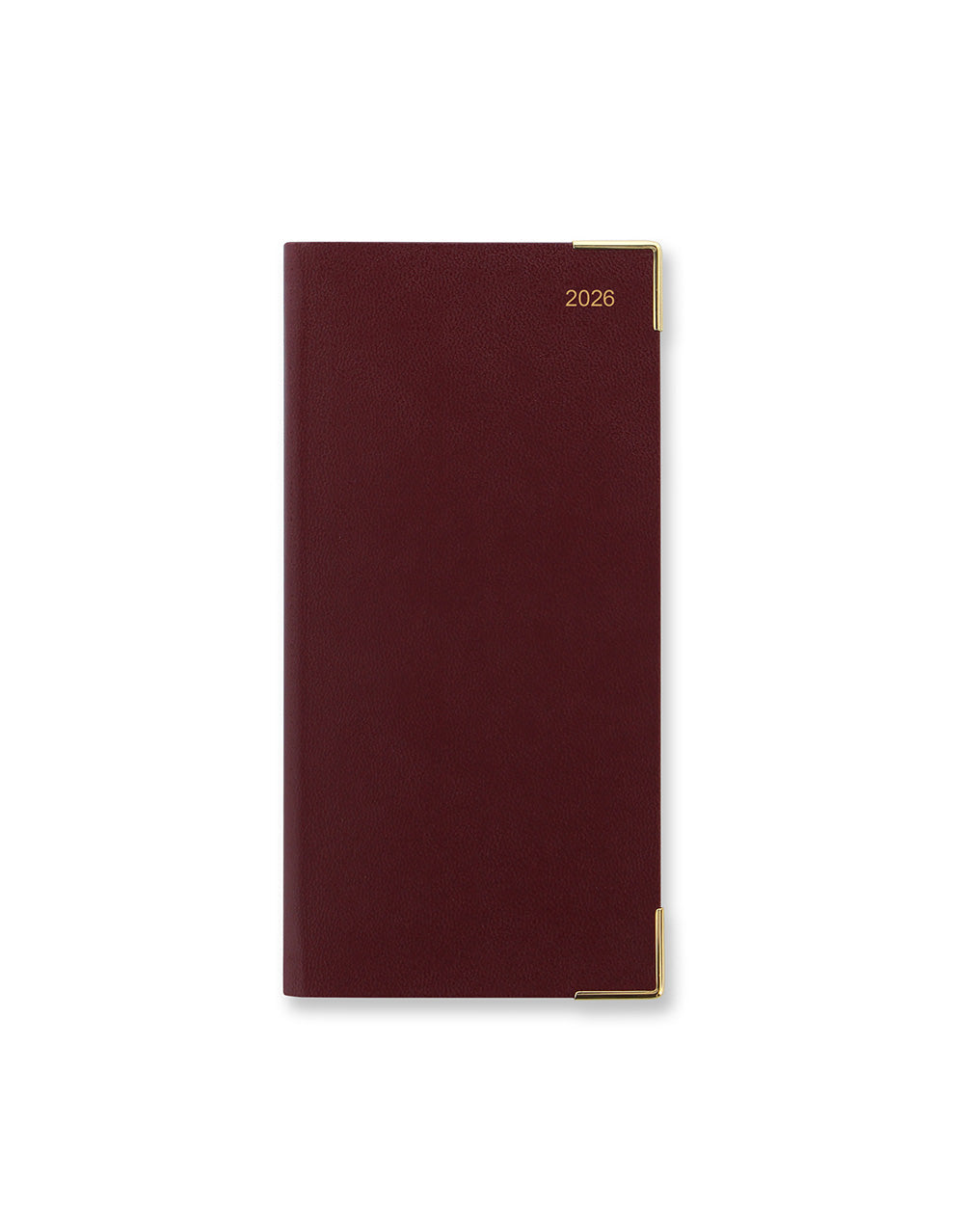 Letts of London Classic Slim Week to View Planner with Monthly Planners 2026 - English Burgundy 26-T3SUBG color_burgundy