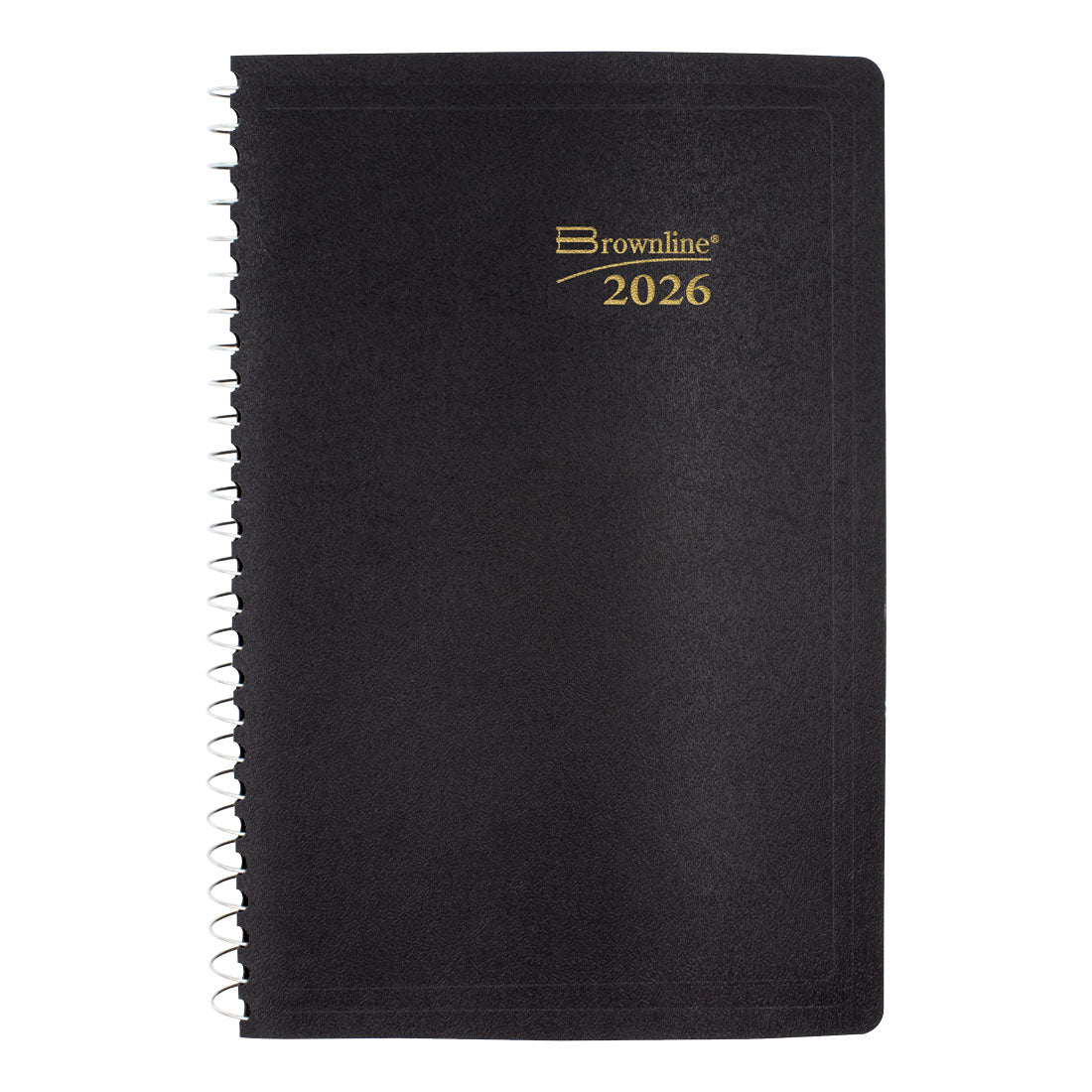 Brownline Essential Daily Planner, Black, 2026 C2504.81T-26