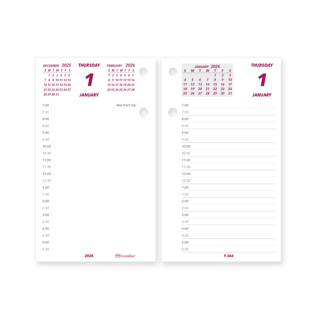 2026 Refill for Daily Calendar Pad (C2R-26)