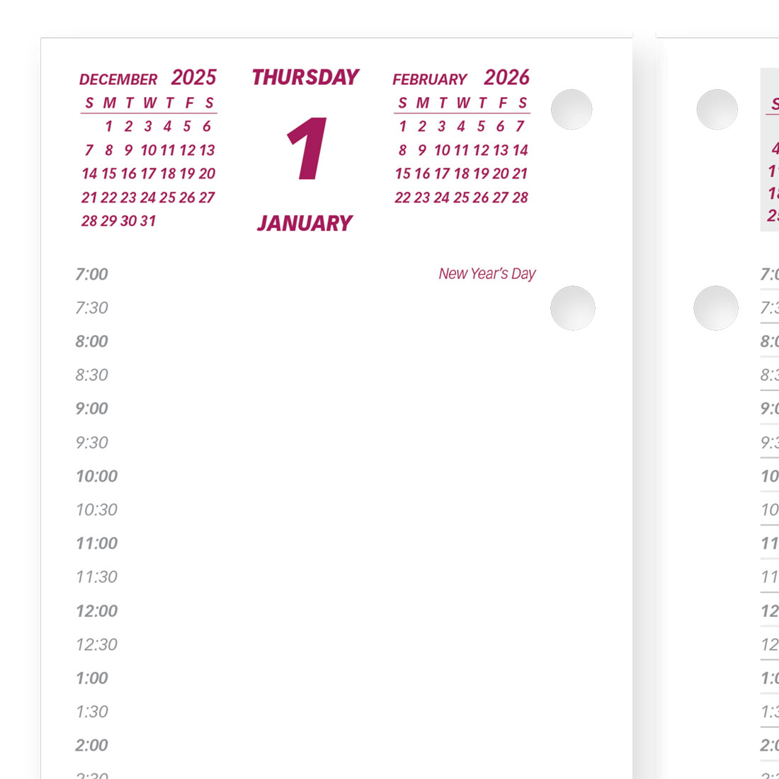 2026 Refill for Daily Calendar Pad (C2R-26)