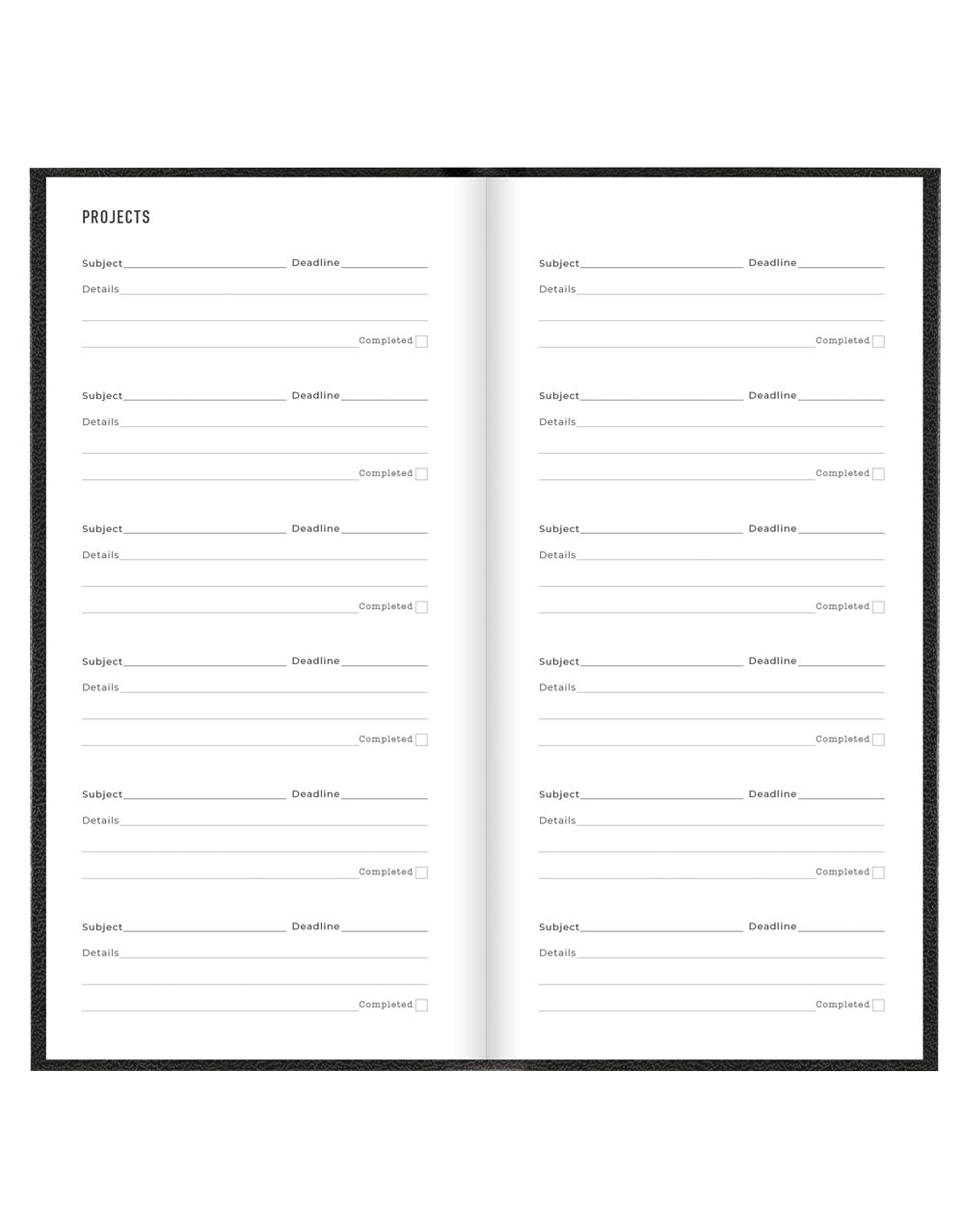 Letts of London Principal Compact Week to View Planner 2026 - English 26-C30NUBK #color_black