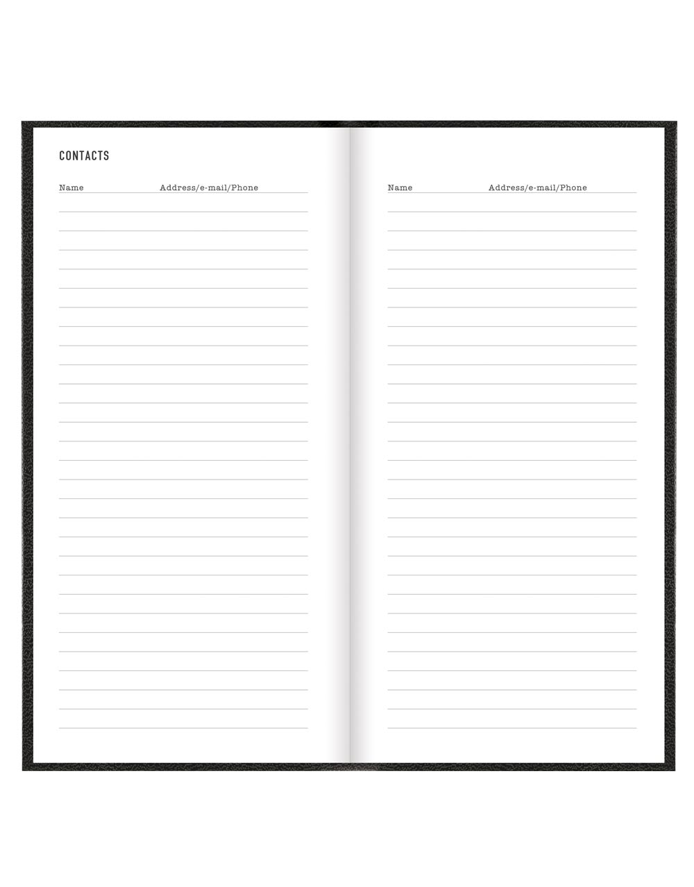 Letts of London Principal Compact Week to View Planner 2026 - English 26-C30NUBK #color_black