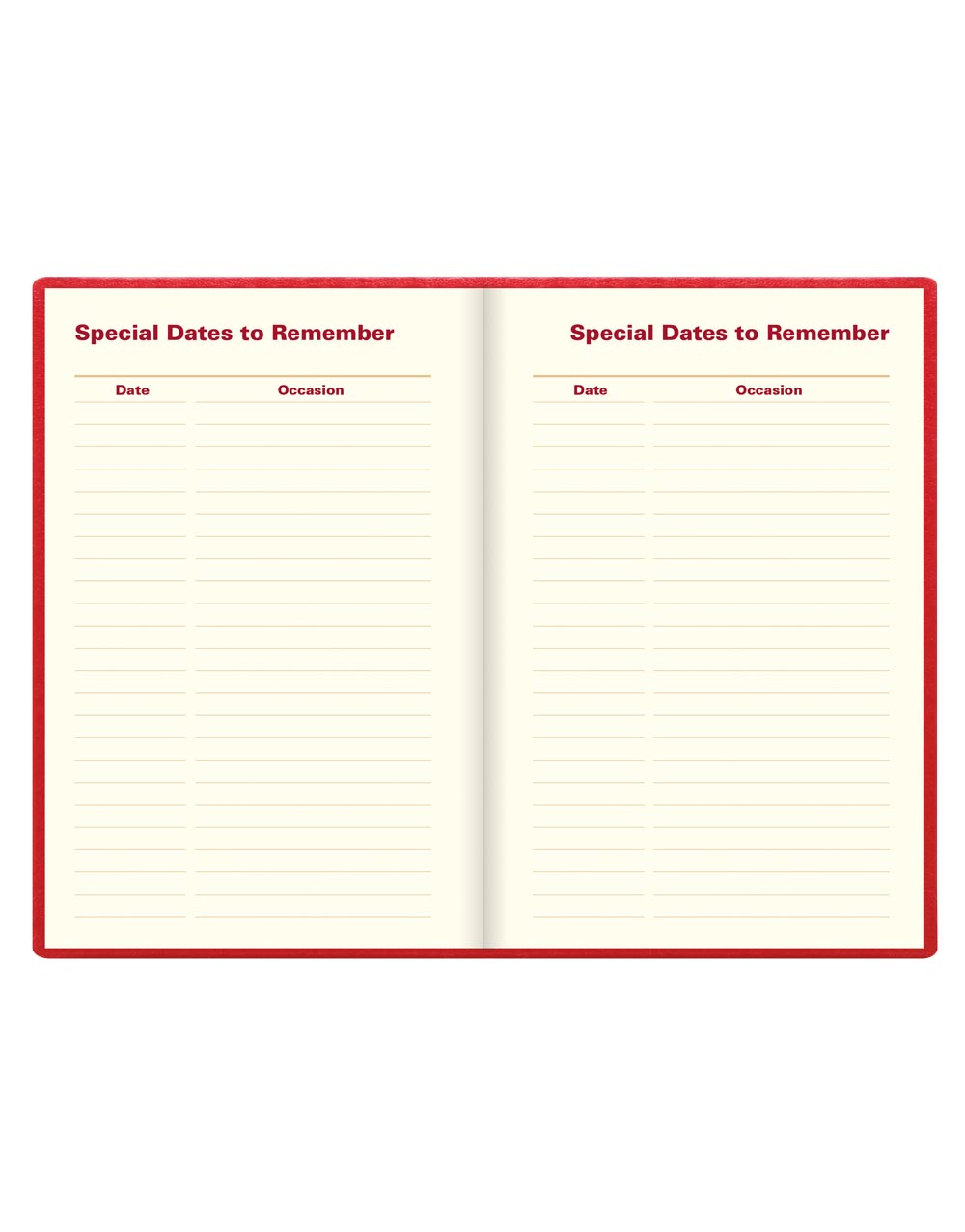 Letts of London Belgravia Mini Pocket Week to View Leather Diary with Planners 2026 - English 26-C33ERD #color_red