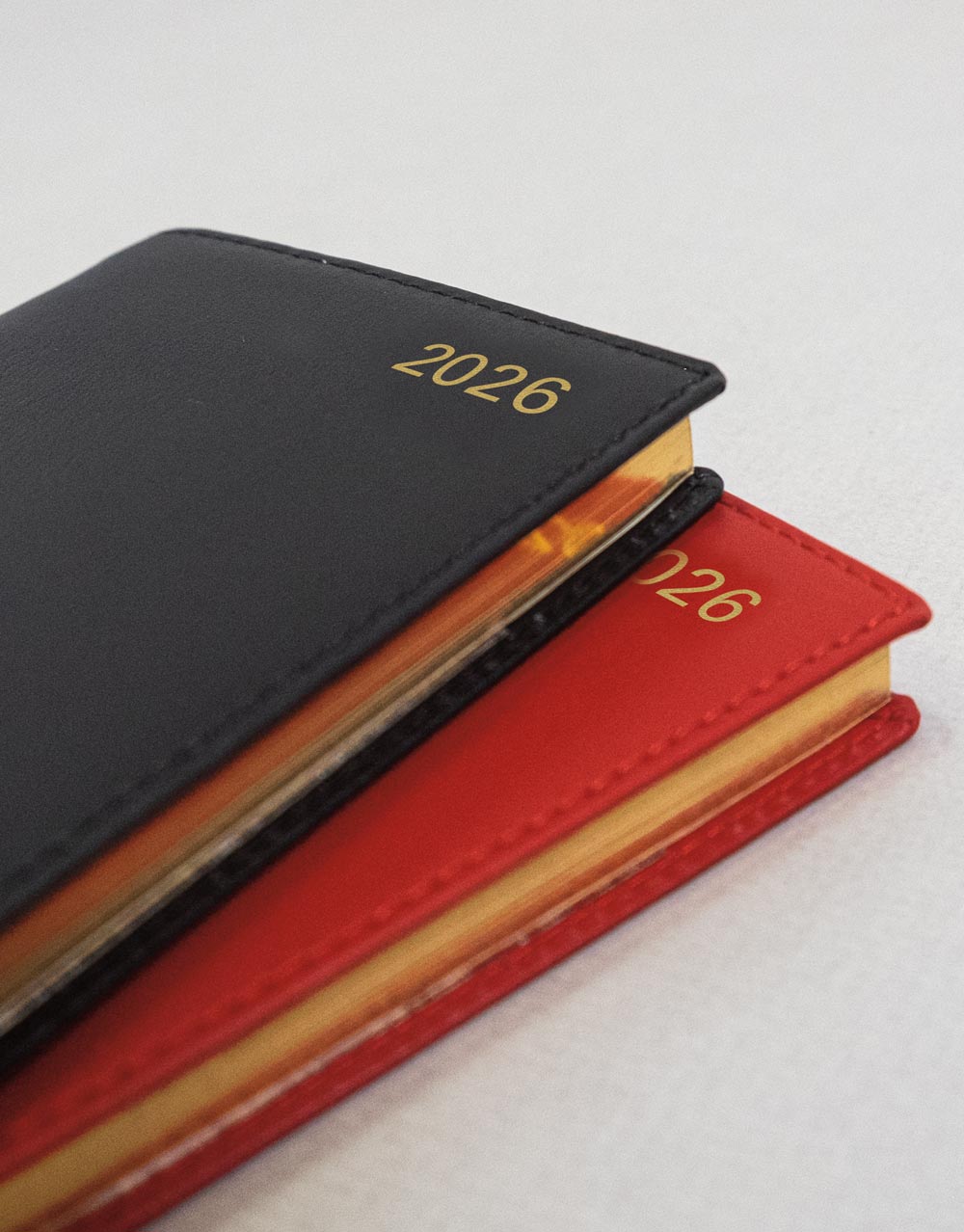 Letts of London Belgravia Slim Landscape Week to View Leather Diary with Appointments and Planners 2026 Black 26-C33SBK #color_black