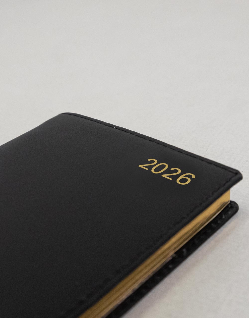 Letts of London Belgravia Slim Week to View Leather Diary with Planners 2026 - English Black 26-C33SUBK #color_black