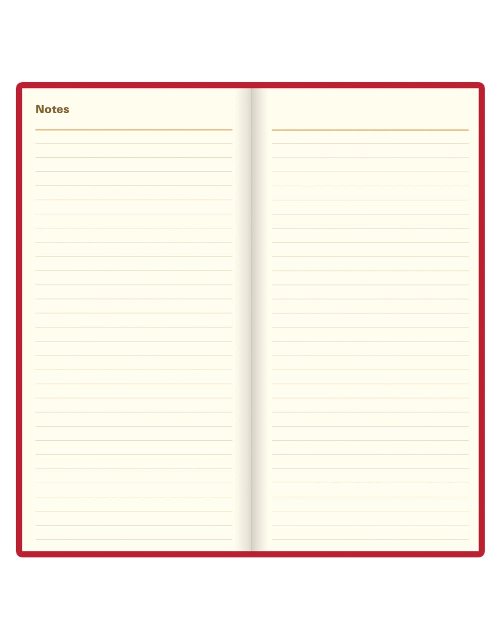 Letts of London Signature Slim Week to View Leather Diary with Planners 2026 - English Red 26-C38SUBY #color_red