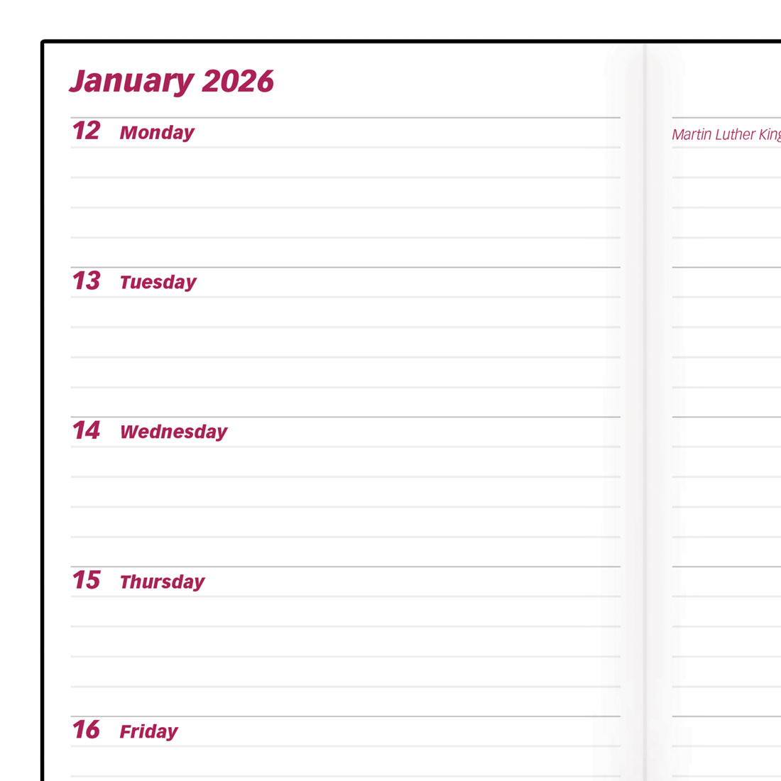 Brownline Essential Two-Week Pocket Planner, Black, 2026 C5626.81Z-26