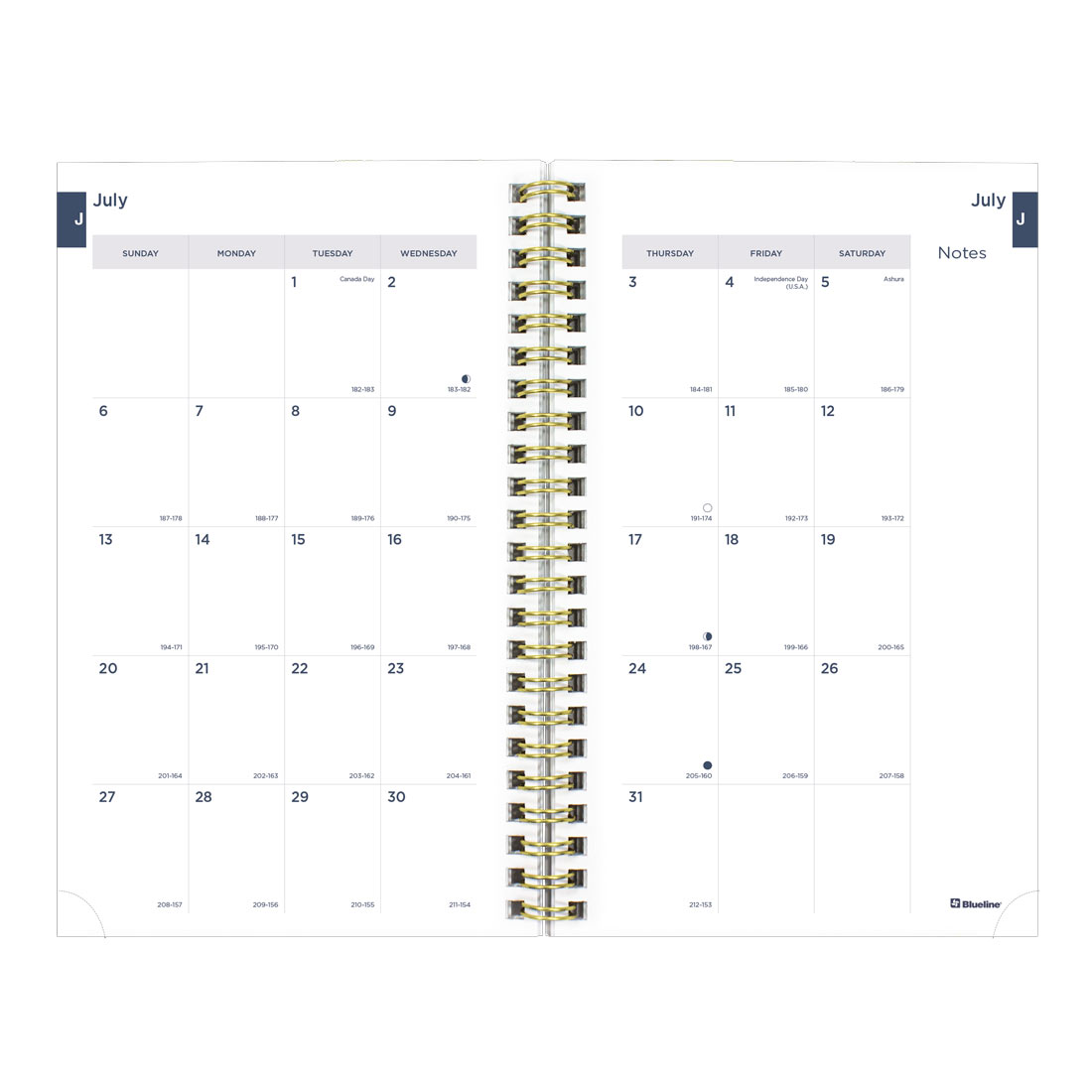 Academic Weekly Planner, Marble, 2025-2026, Blueline CA114PI-26 #color_marble-green