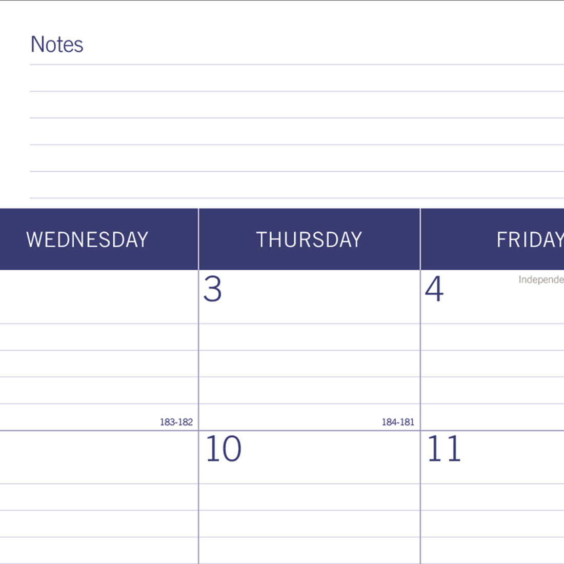 DuraGlobe™ Academic Monthly Desk Pad, Bamboo, 2025-2026, Blueline CA177227-26 #color_default-title