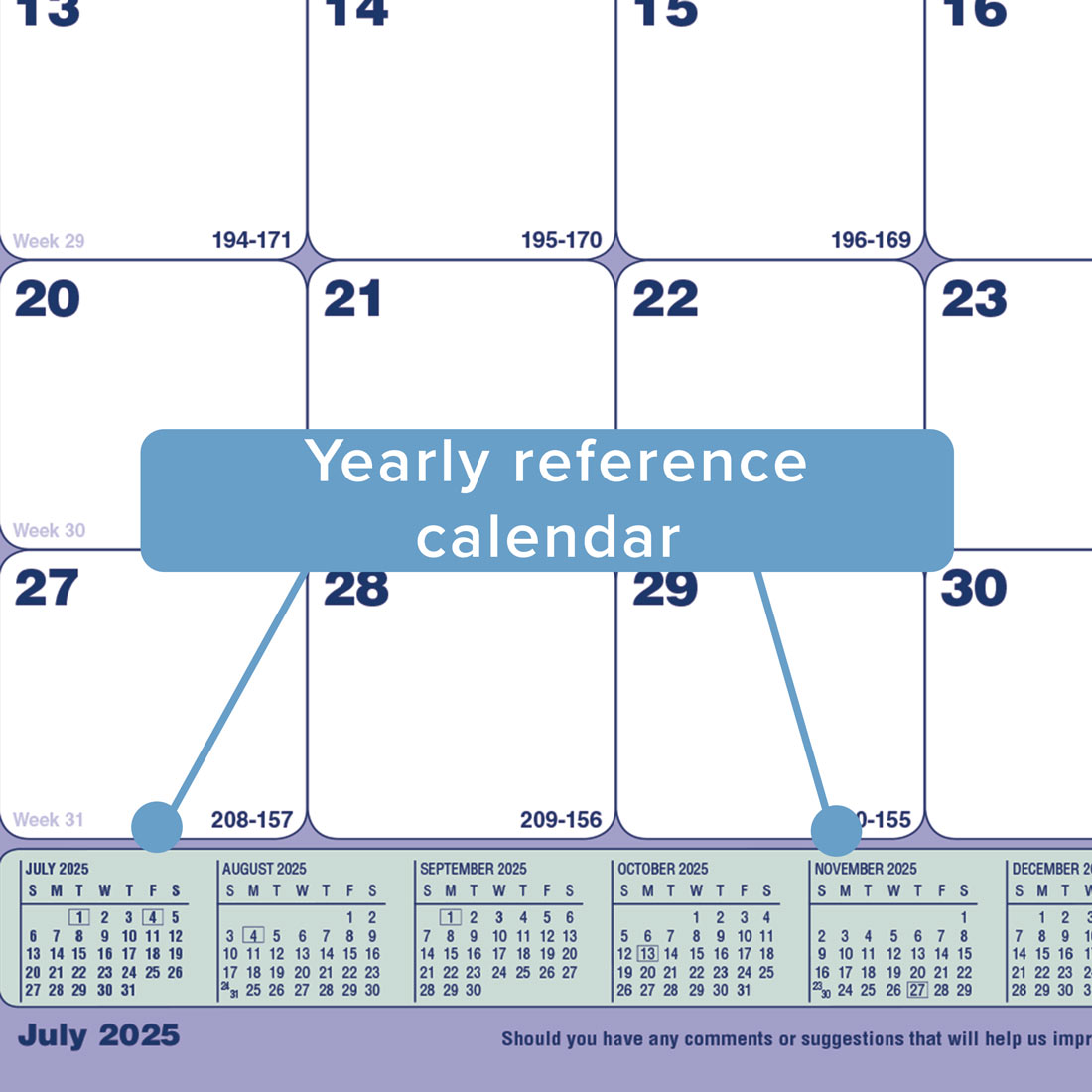 Academic Monthly Desk Pad, 13 Months, 2025-2026, Brownline CA181721-26 #color_default-title