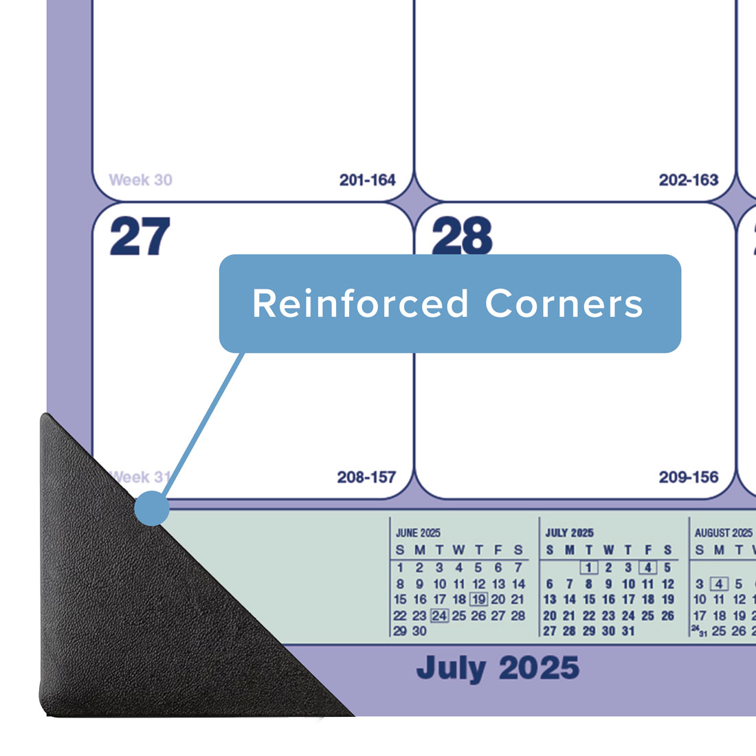 Academic Monthly Desk Pad, 13 Months, 2025-2026, Brownline CA181731-26 #color_default-title