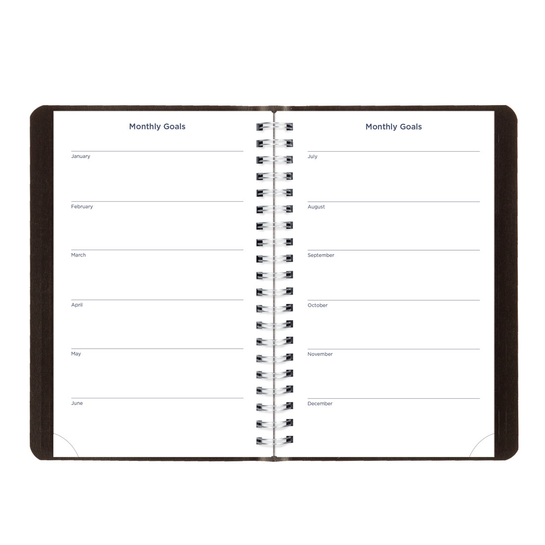 Academic Daily Planner, Classic Black, 2025-2026, Blueline CA201.BLK-26 #color_black