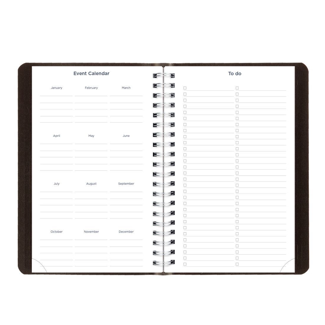 Academic Daily Planner, Classic Black, 2025-2026, Blueline CA201.BLK-26 #color_black