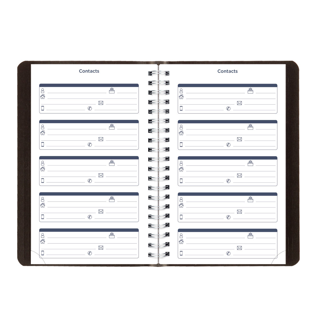 Academic Daily Planner, Classic Black, 2025-2026, Blueline CA201.BLK-26 #color_black