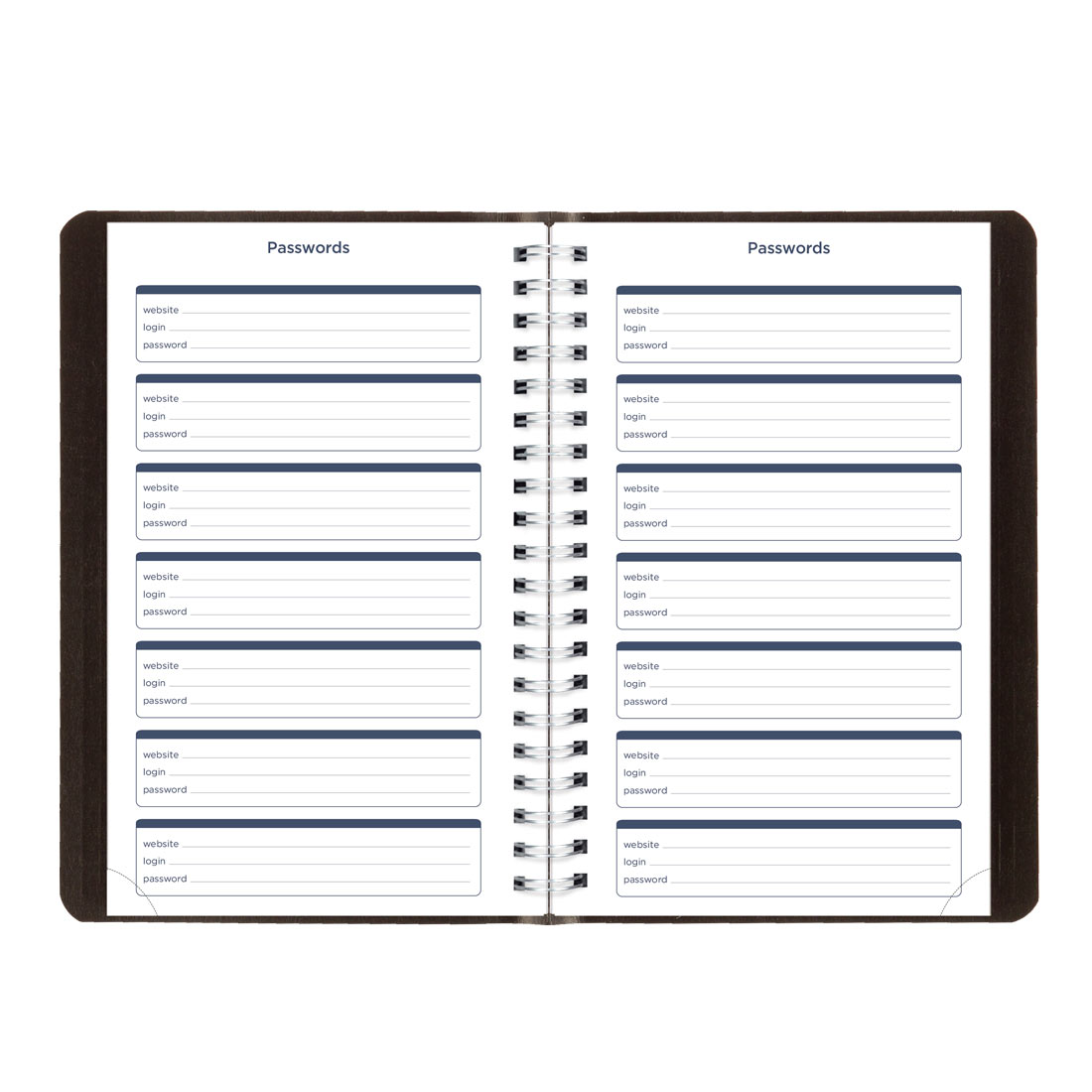 Academic Daily Planner, Classic Black, 2025-2026, Blueline CA201.BLK-26 #color_black