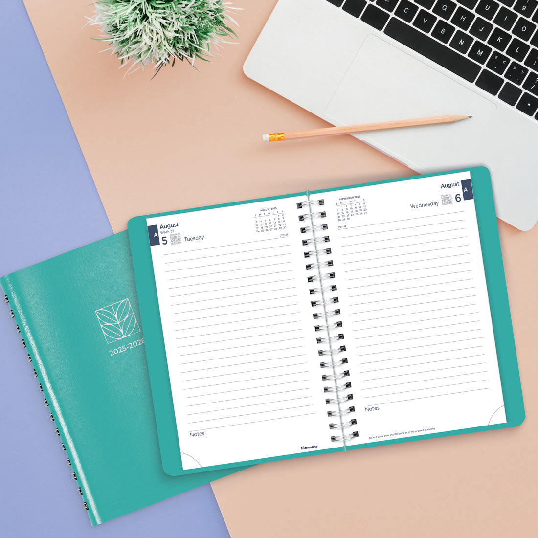 Academic Daily Planner, Fashion, 2025-2026, Blueline CA201F-26 #color_fashion-blue
