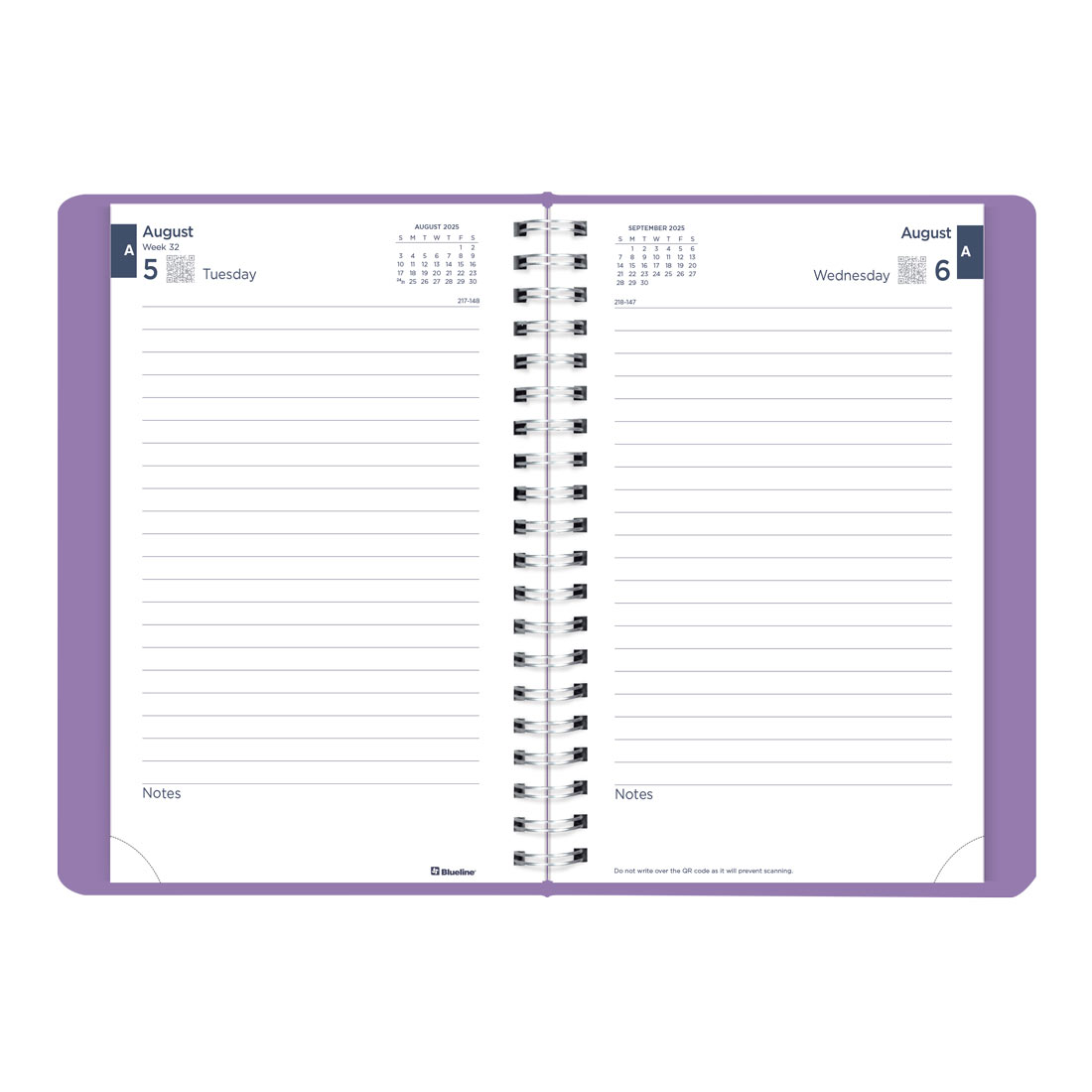 Academic Daily Planner, Fashion, 2025-2026, Blueline CA201F-26 #color_fashion-purple