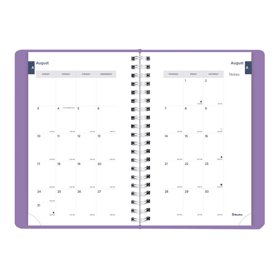 Academic Daily Planner, Fashion, 2025-2026, Blueline CA201F-26 #color_fashion-purple