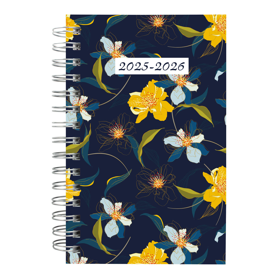 Academic Daily Planner, Blossom, 2025-2026, Blueline CA214PG-26 #color_blossom-navy