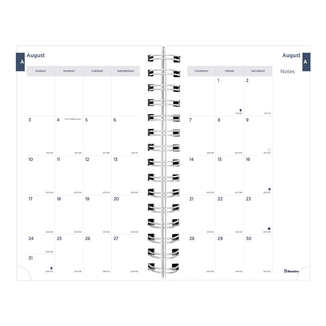 Academic Daily Planner, Under the Sea, 2025-2026, Blueline CA214PH-26 #color_waves