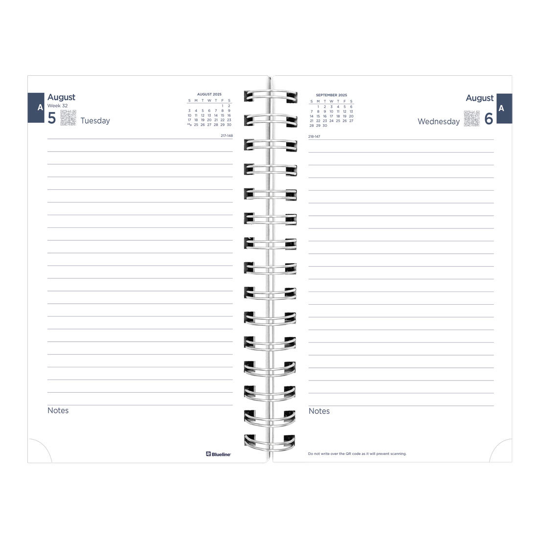 Academic Daily Planner, Under the Sea, 2025-2026, Blueline CA214PH-26 #color_starfish