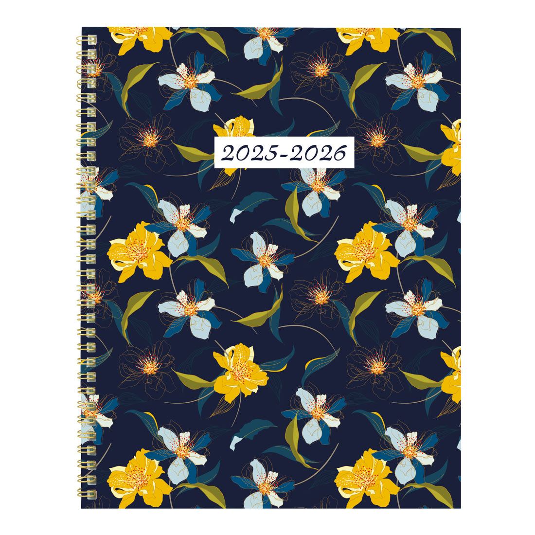 Academic Monthly Planner, Blossom, 2025-2026, Blueline CA714PG-26 #color_blossom-navy