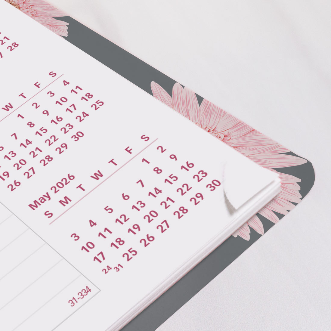 Brownline Pink Daisy Monthly Planner, 2026 CB1200G.05-26