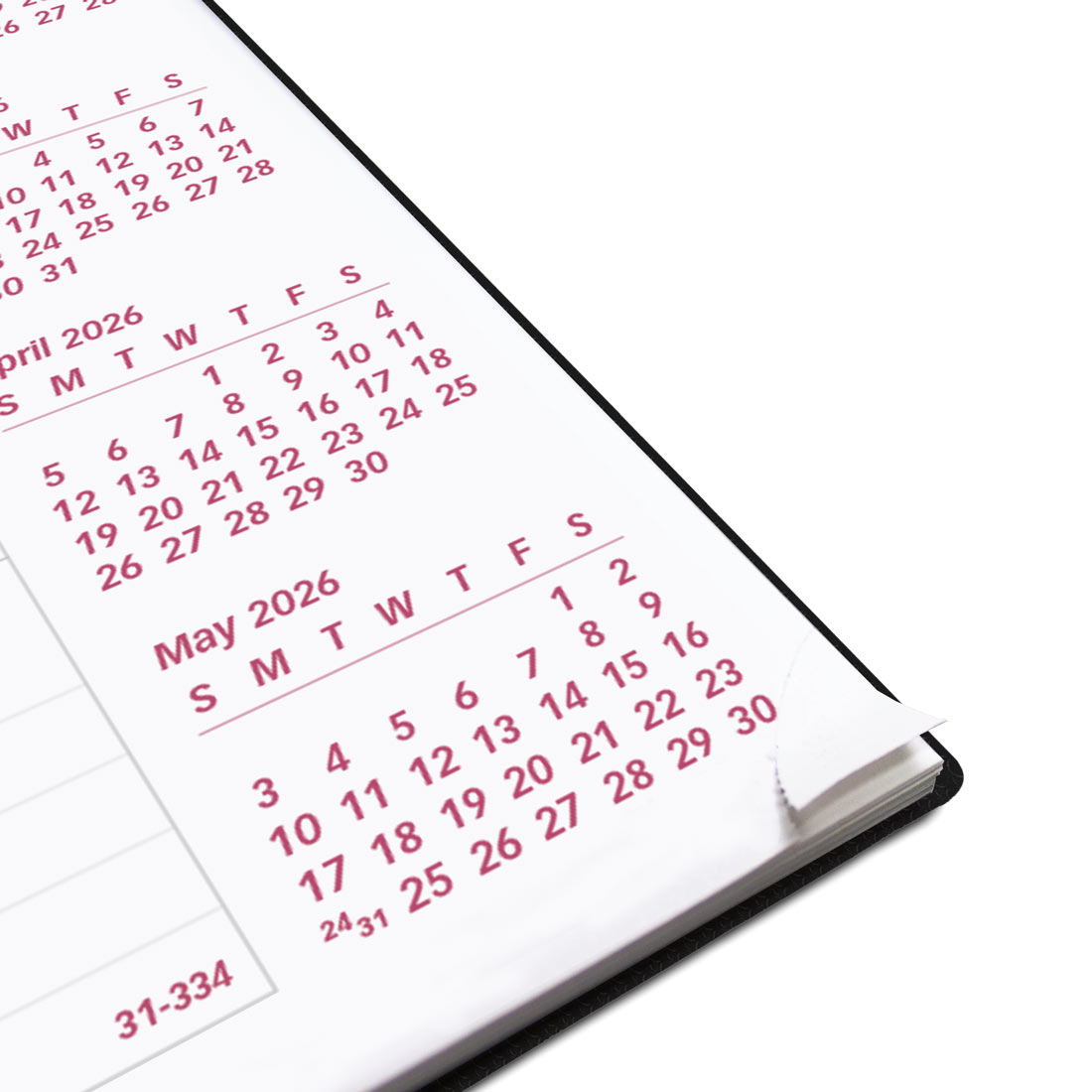 Brownline DuraFlex Monthly Planner, Black, 2026 CB1200V.BLK-25
