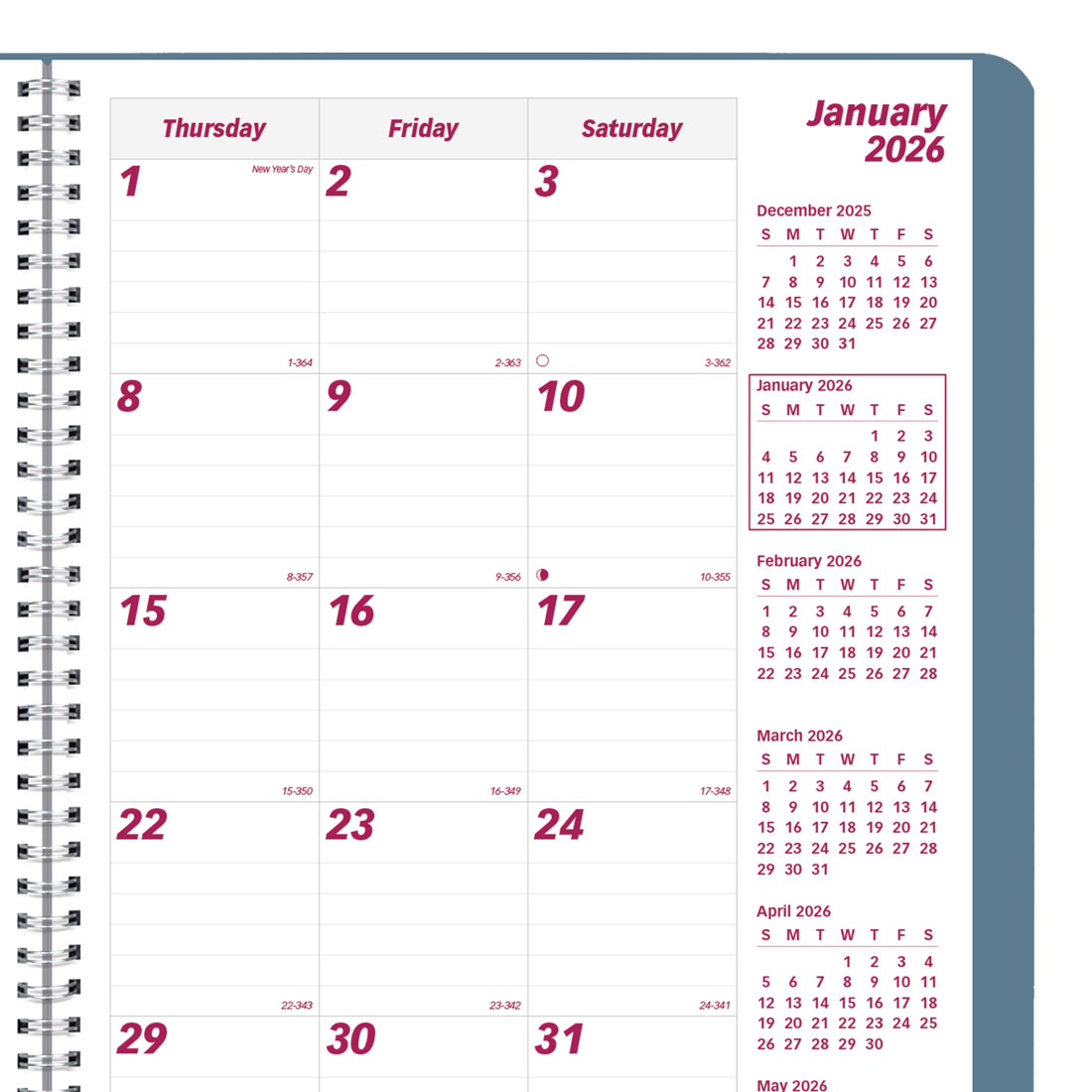 Brownline Mountain Monthly Planner, 2026 CB1262G.03-26 #color_snow