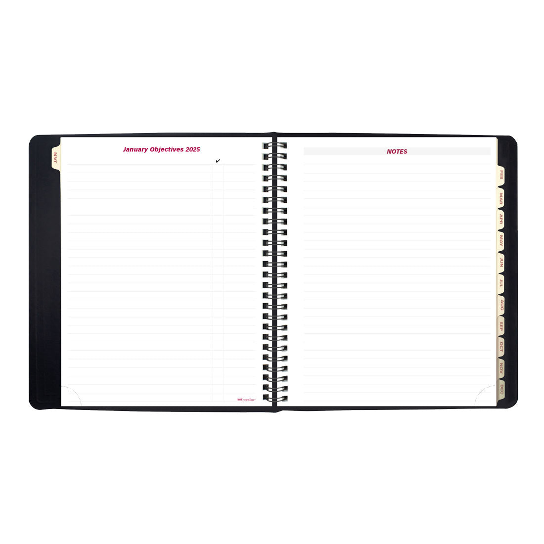 Brownline Essential Weekly Planner, Black, 2026 CB850.BLK-26
