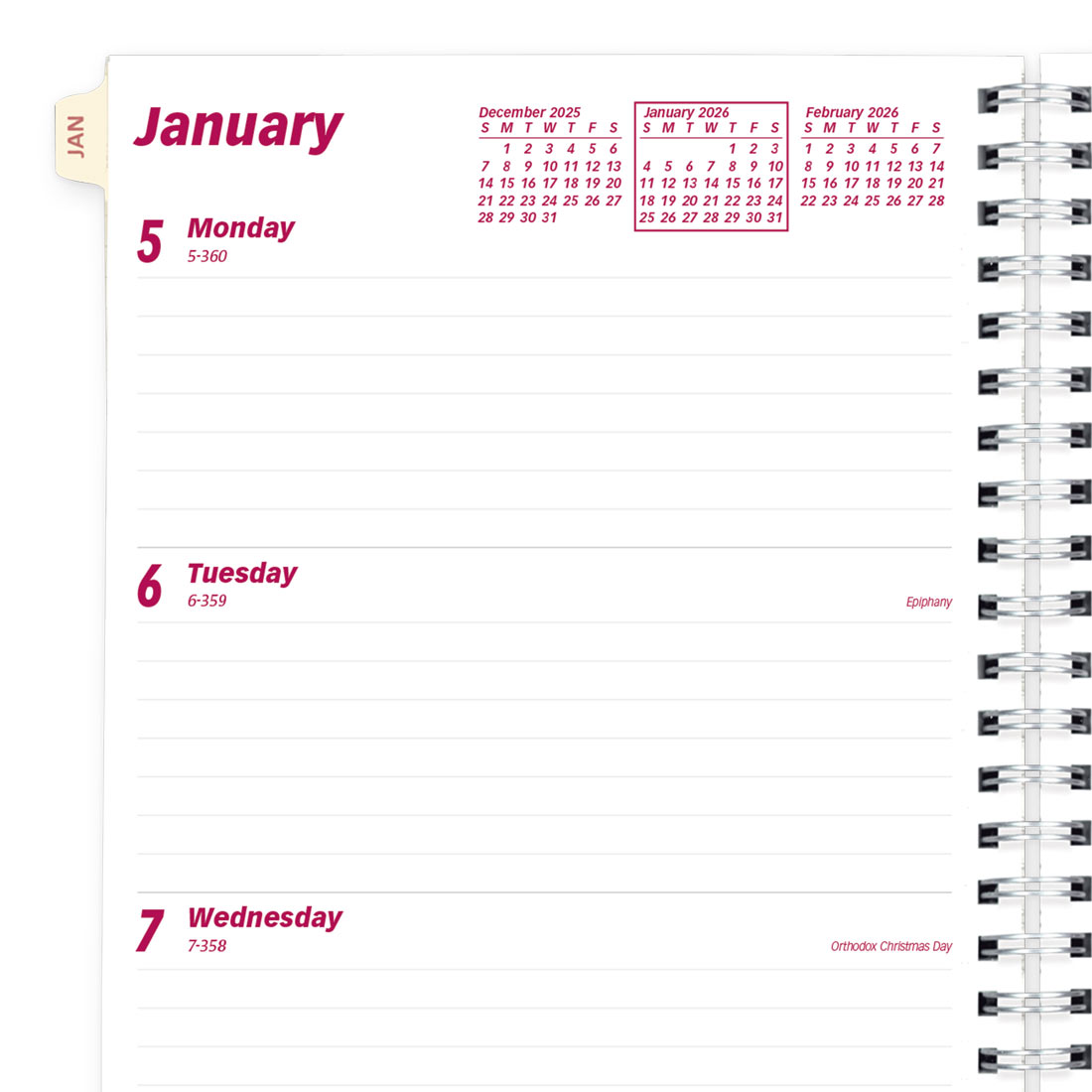 Brownline Refill 2026 (CB852R-26) for Essential Weekly Planner