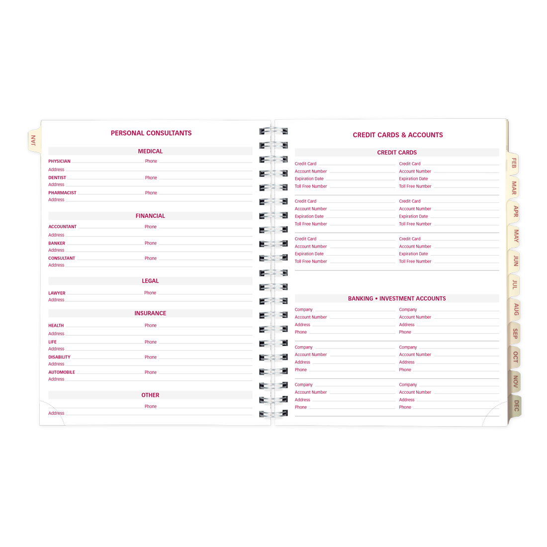 Brownline Refill 2026 (CB852R-26) for Essential Weekly Planner