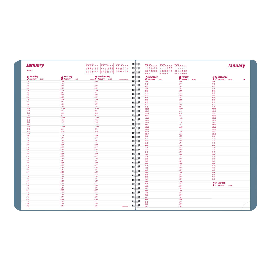 Brownline Mountain Weekly Appointment Book, 2026 CB950G.03-26, #color_snow