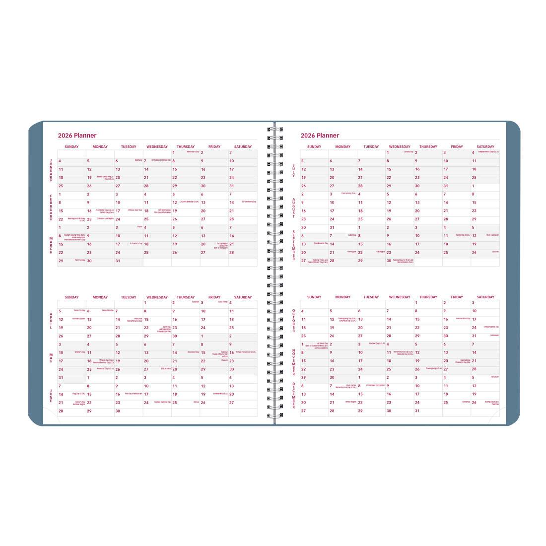 Brownline Mountain Weekly Appointment Book, 2026 CB950G.03-26, #color_snow