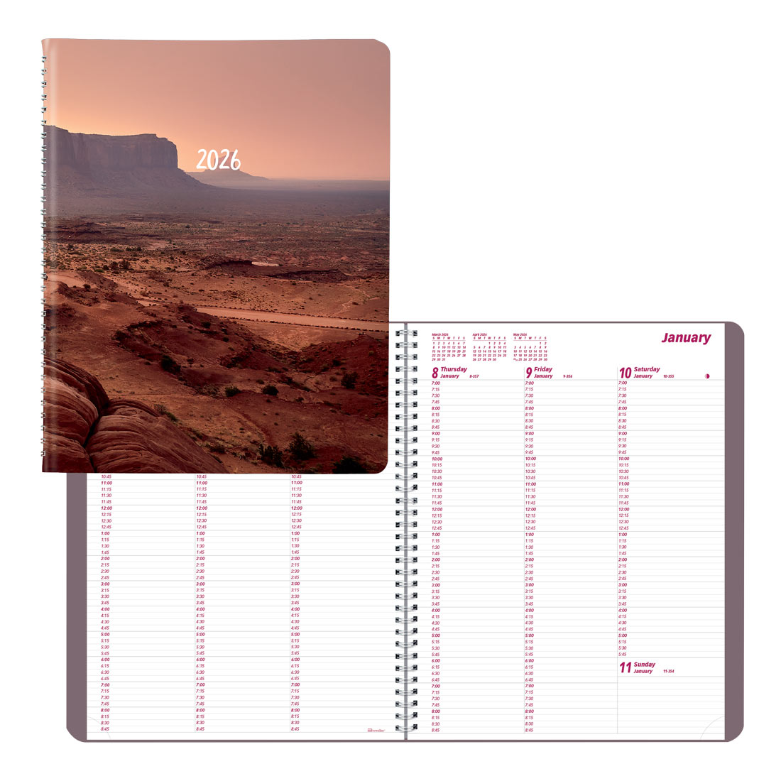 Brownline Mountain Weekly Appointment Book, 2026 CB950G.04-26 #color_canyon
