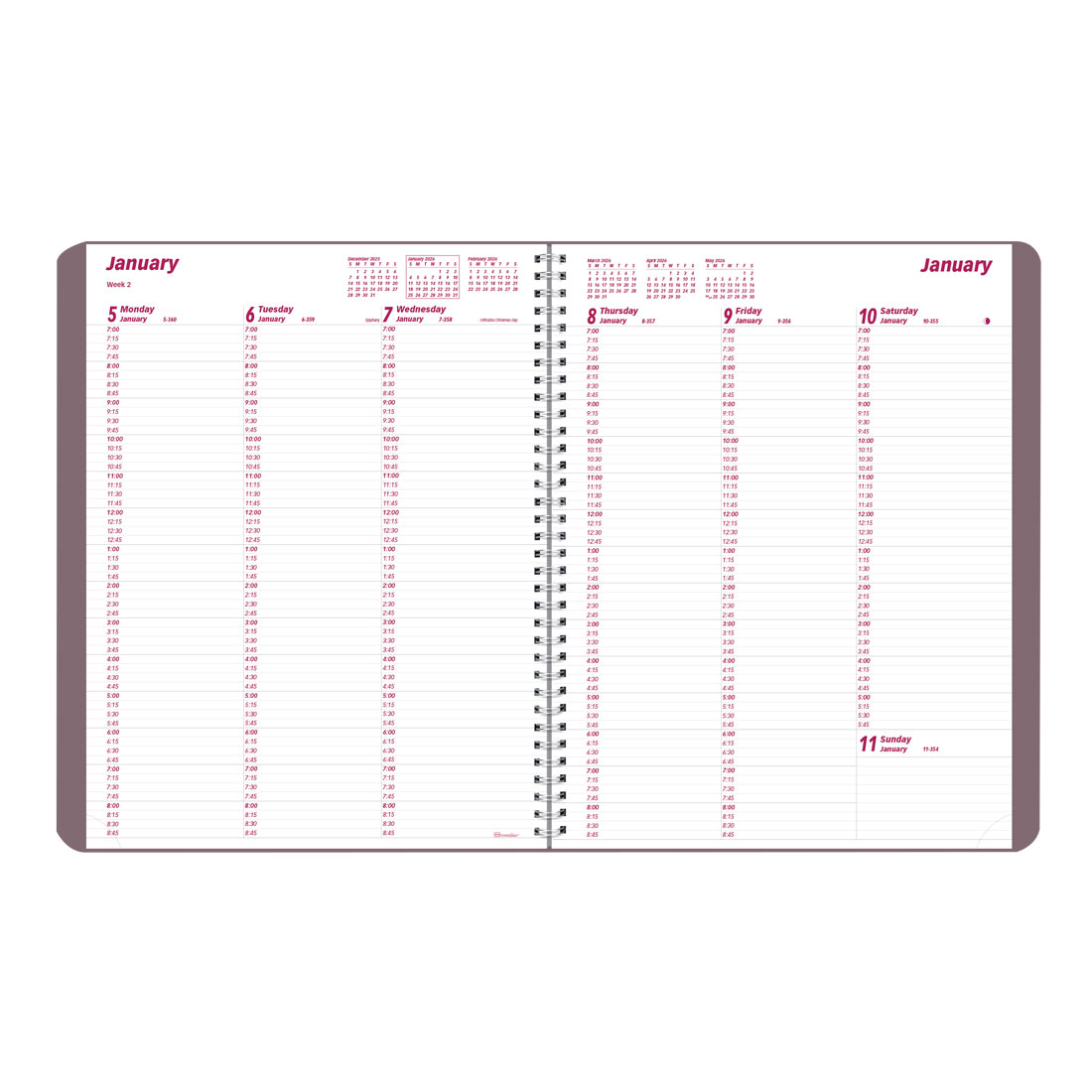 Brownline Mountain Weekly Appointment Book, 2026 CB950G.04-26 #color_canyon