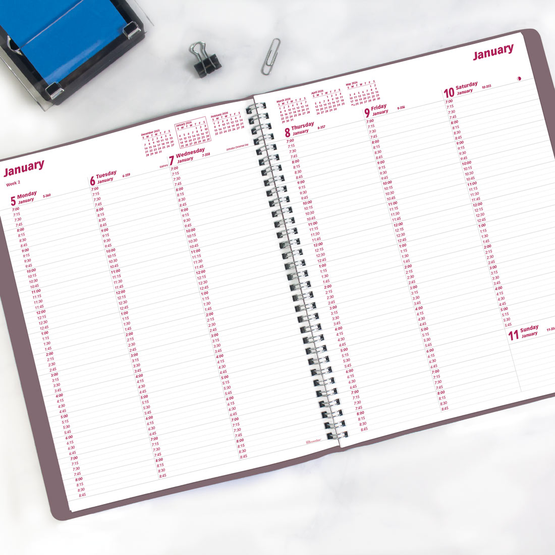 Brownline Mountain Weekly Appointment Book, 2026 CB950G.04-26 #color_canyon