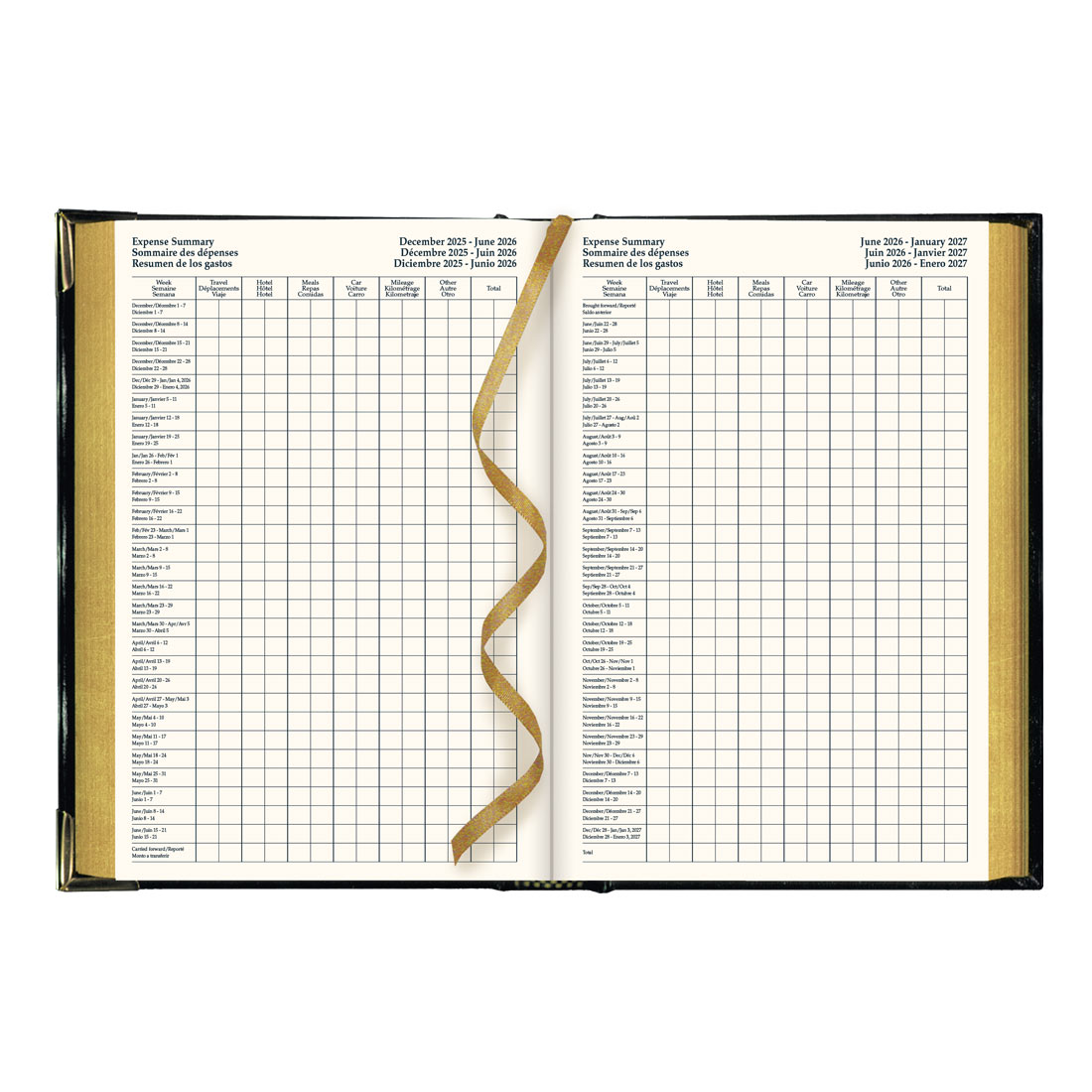 Brownline Executive Daily Planner, Black, 2026 CBE504.BLK-26