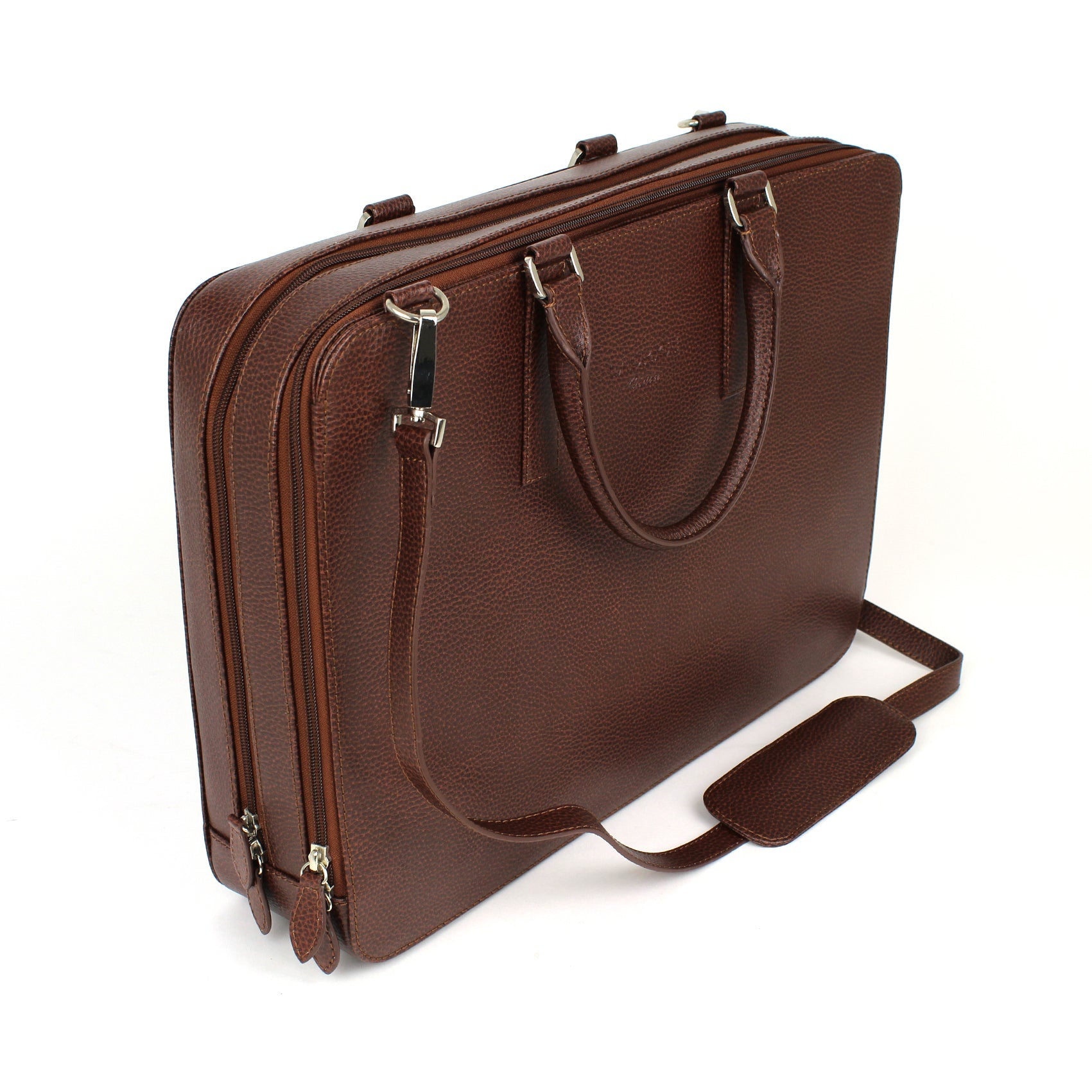 Deluxe Laptop Briefcase - Brown#color_laurige-brown