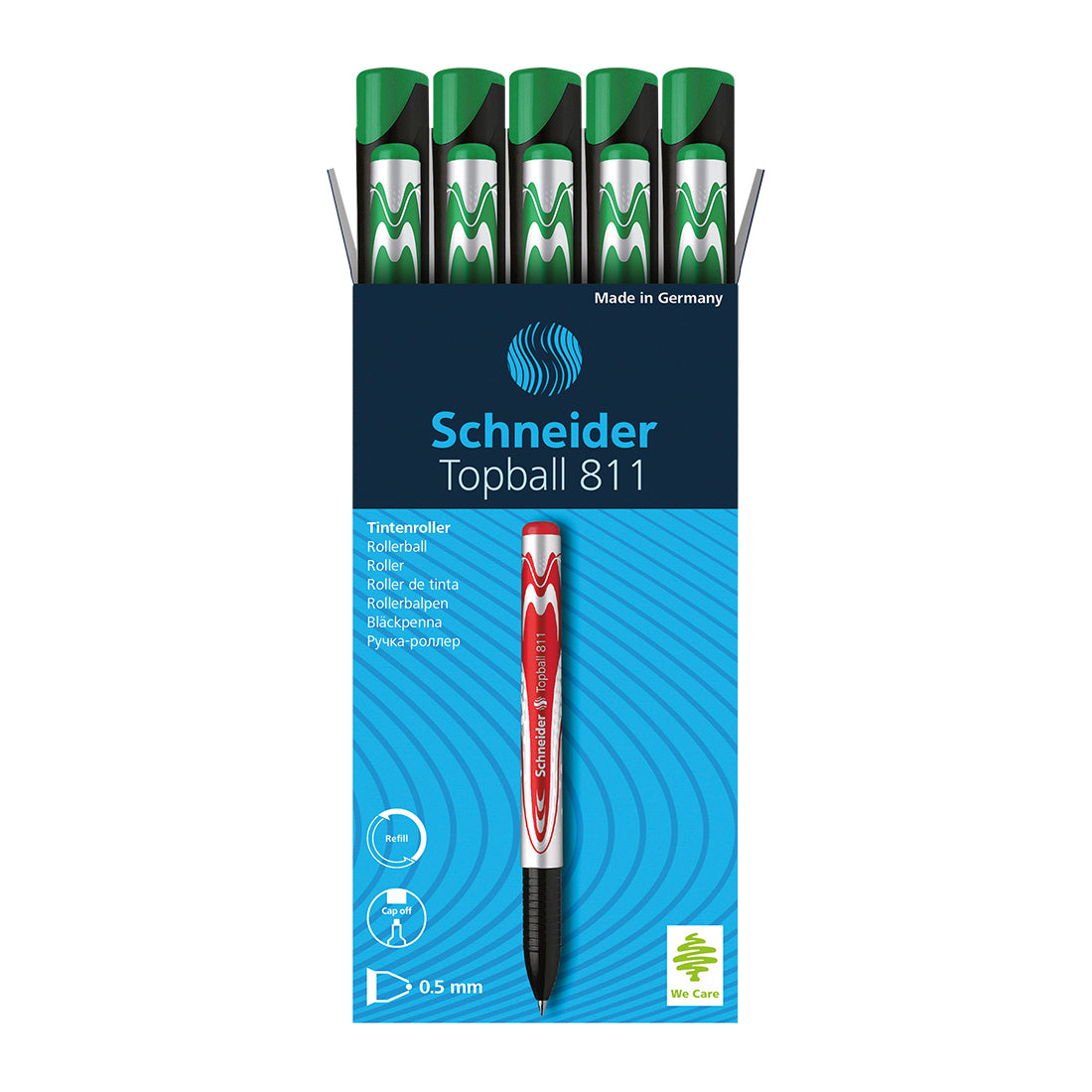 Topball 811 Rollerball 0.5mm, Box of 10#ink-color_green