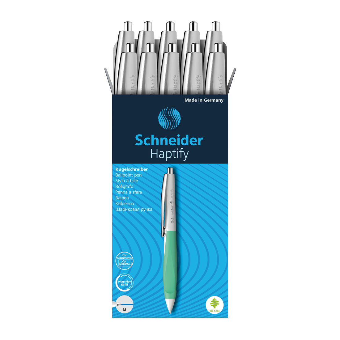 Haptify Ballpoint Pen M, Box of 10#color_white-mint