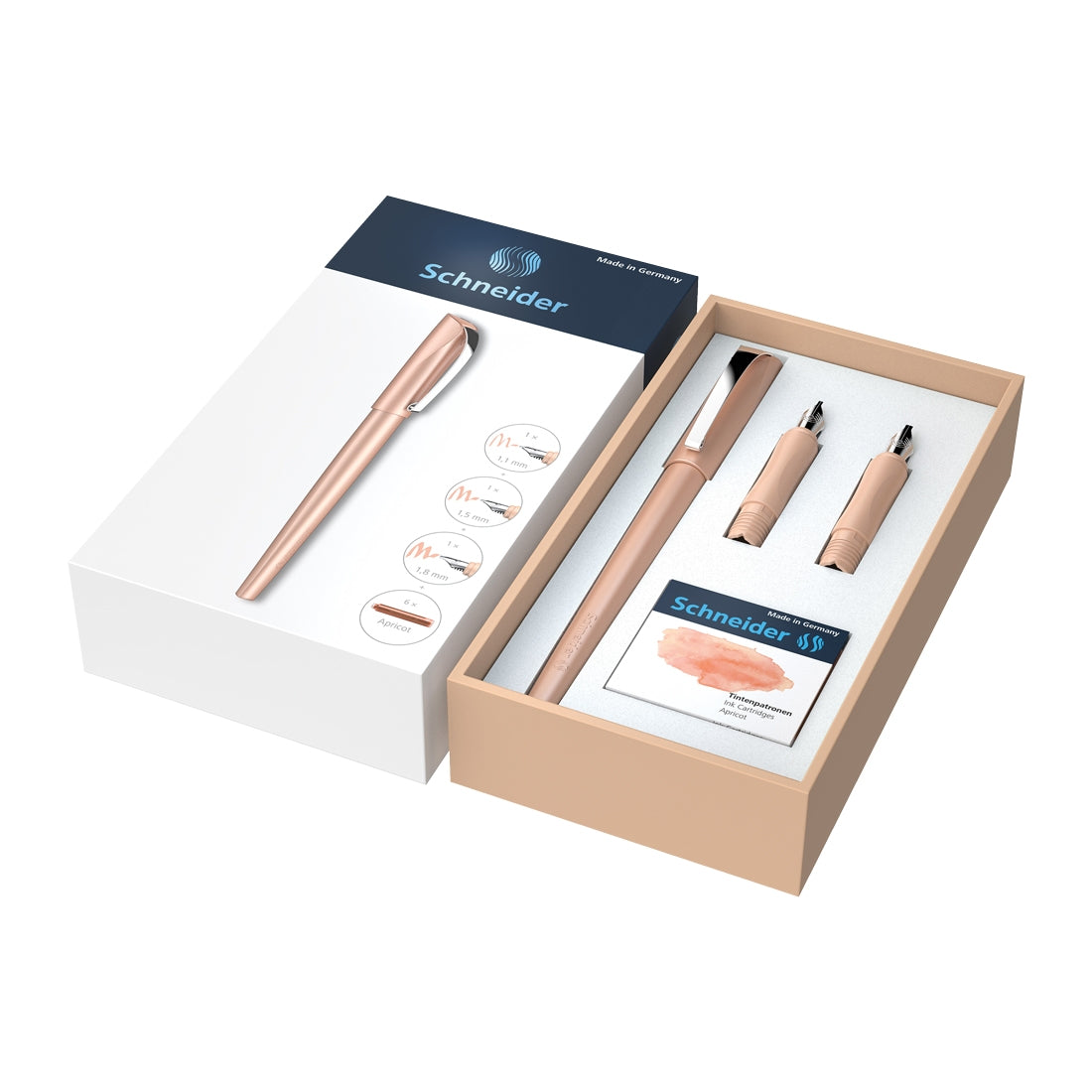 Callissima Calligraphy Set - Apricot Fountain Pen & Ink