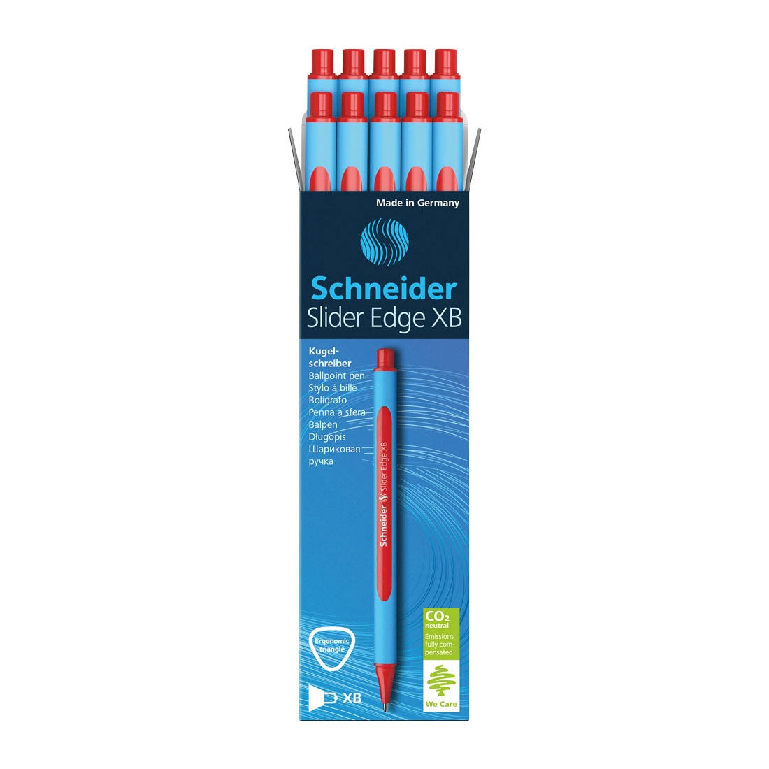 Edge Ballpoint Pen XB, Box of 10#ink-color_red