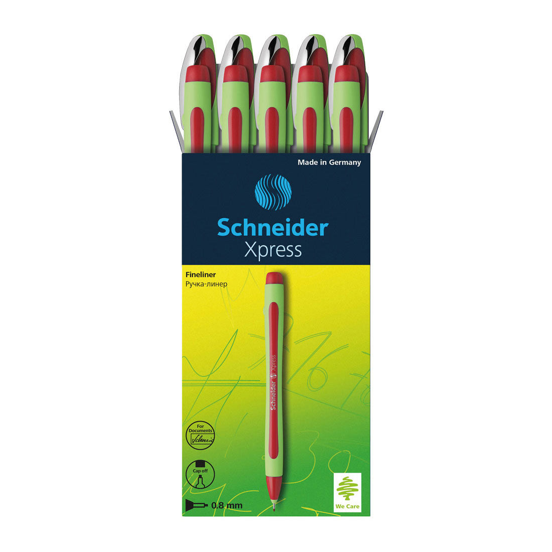 Xpress Fineliners 0.8mm, Box of 10#ink-color_red