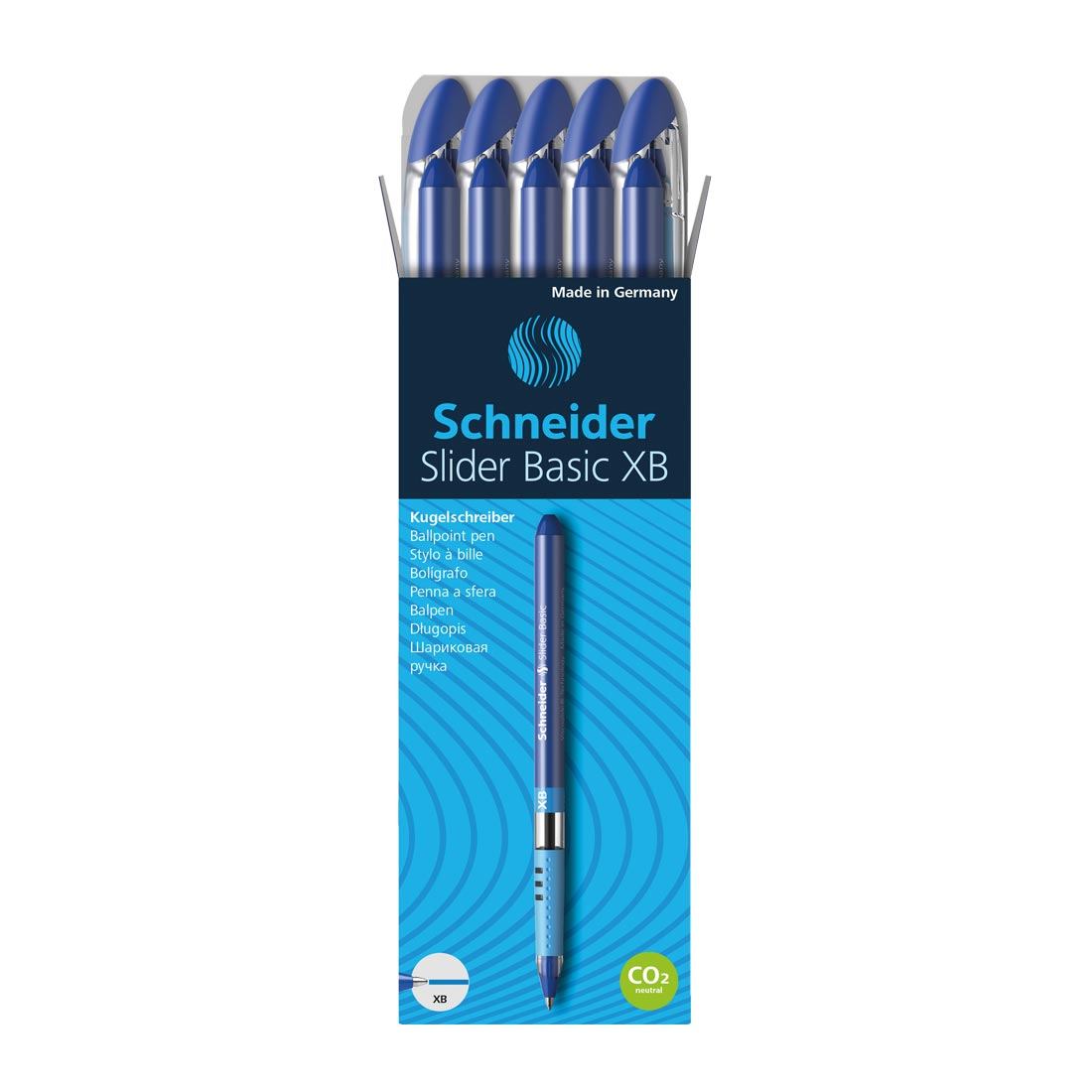 Slider BASIC Ballpoint Pens XB, Box of 10#ink-color_blue