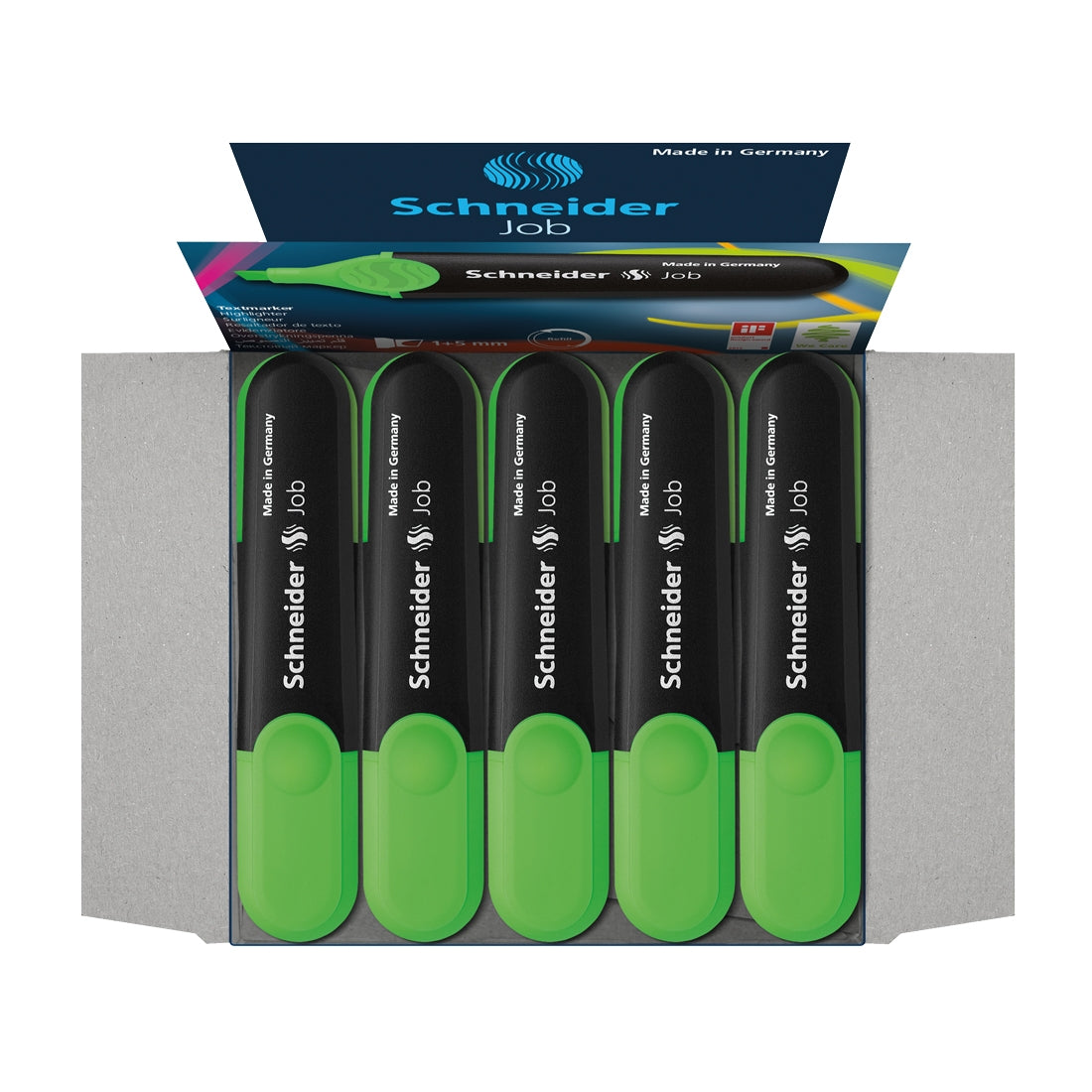 Job Highlighter, Box of 10un.#ink-color_hl-green