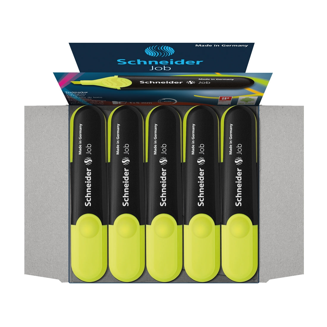 Job Highlighter, Box of 10un.#ink-color_yellow