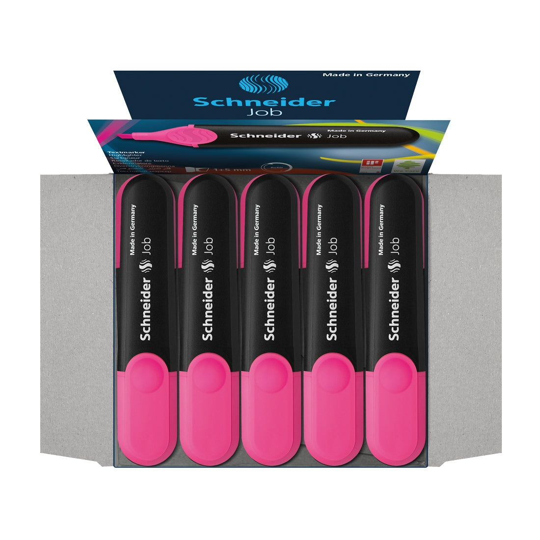 Job Highlighter, Box of 10un.#ink-color_hl-pink