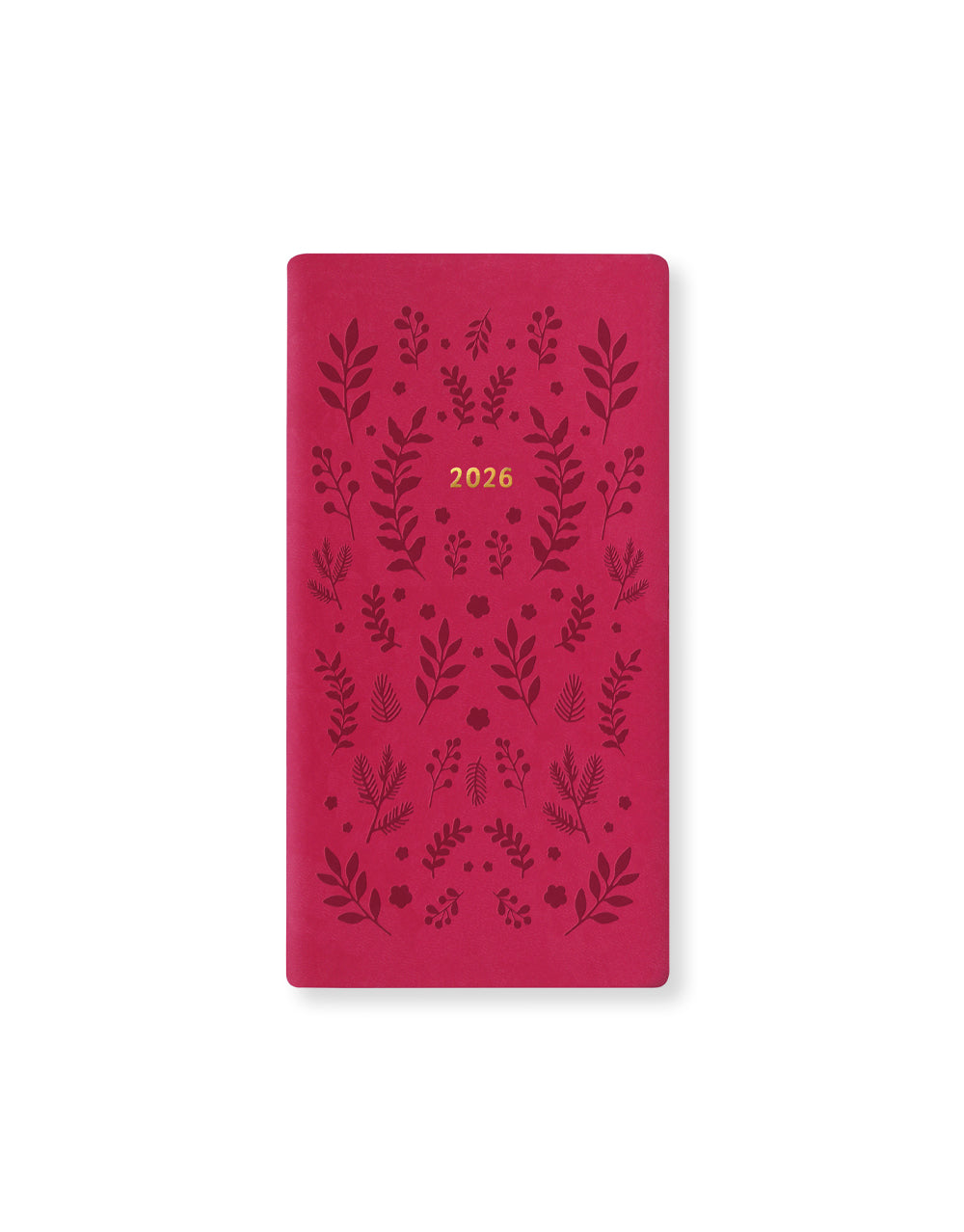 Letts of London Woodland Slim Week to View Planner 2026 - Multilanguage Pink 26-082547 #color_woodland-pink